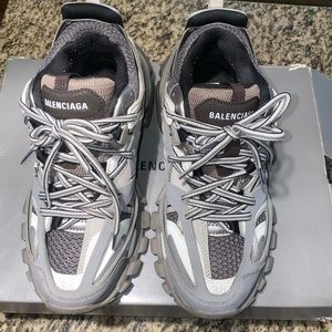 Balenciaga LED light Track Sneakers Grey. Size 38. Comes with charger.